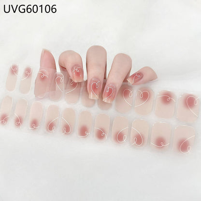 Semicured UV gel nail sticker kit UVG60106