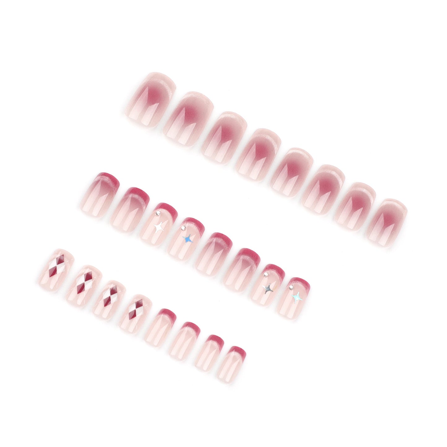 24pcs/Set Press On Nails GN004