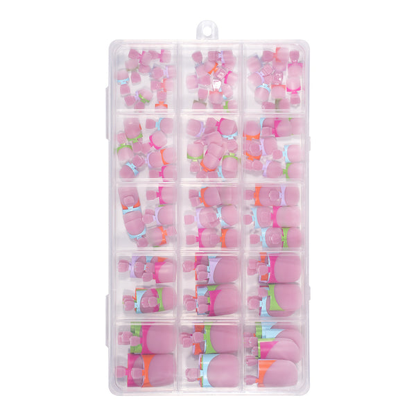 Toenails Color French 150 pieces Pedicure