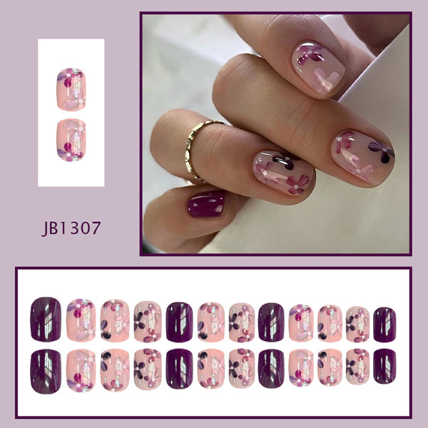 Purple flower ombre