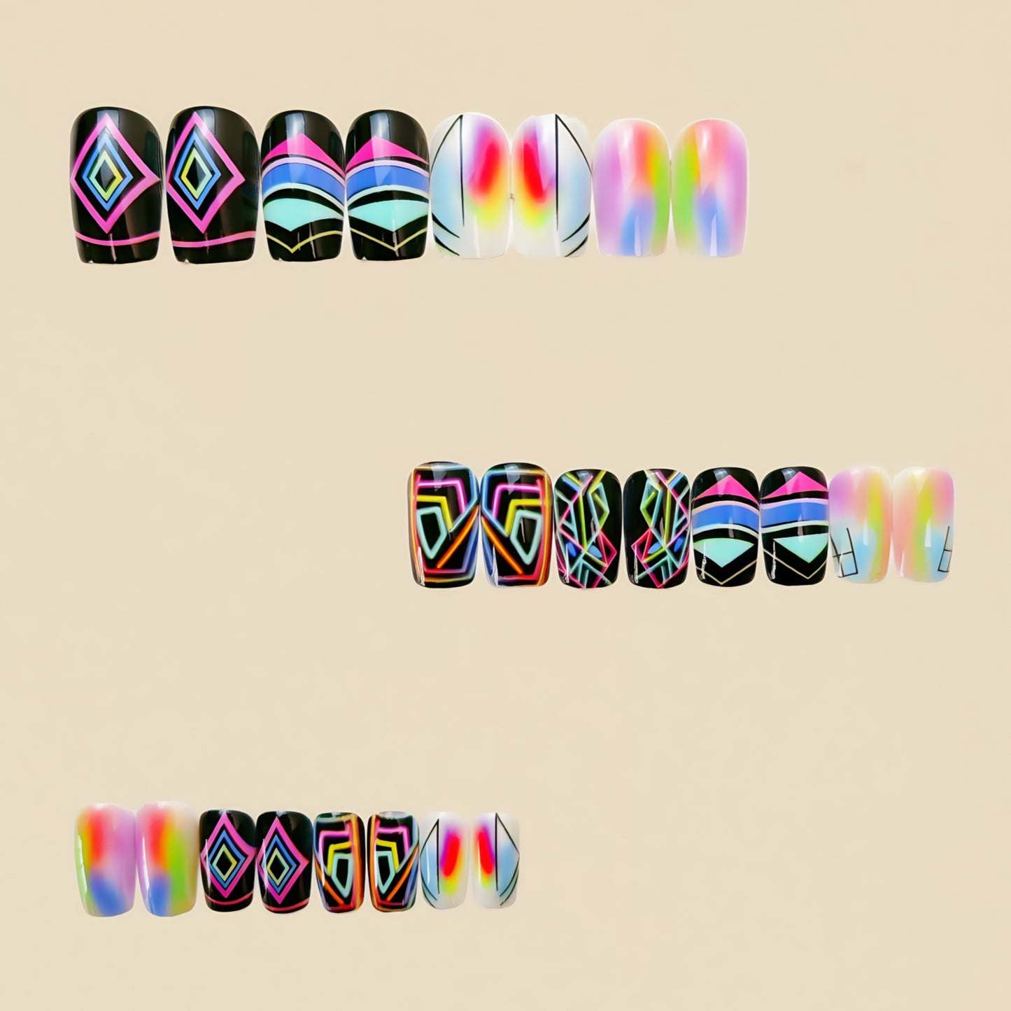 24pcs/Set Press On Nails