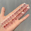 Semi-cured gel uv strips short nails 76DT