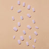 Short cube ice translucent glitter ins manicure