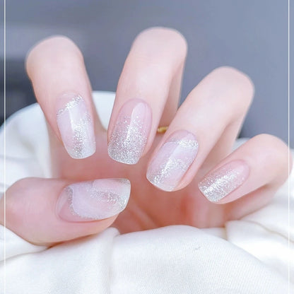 Semicured UV gel nail sticker kit