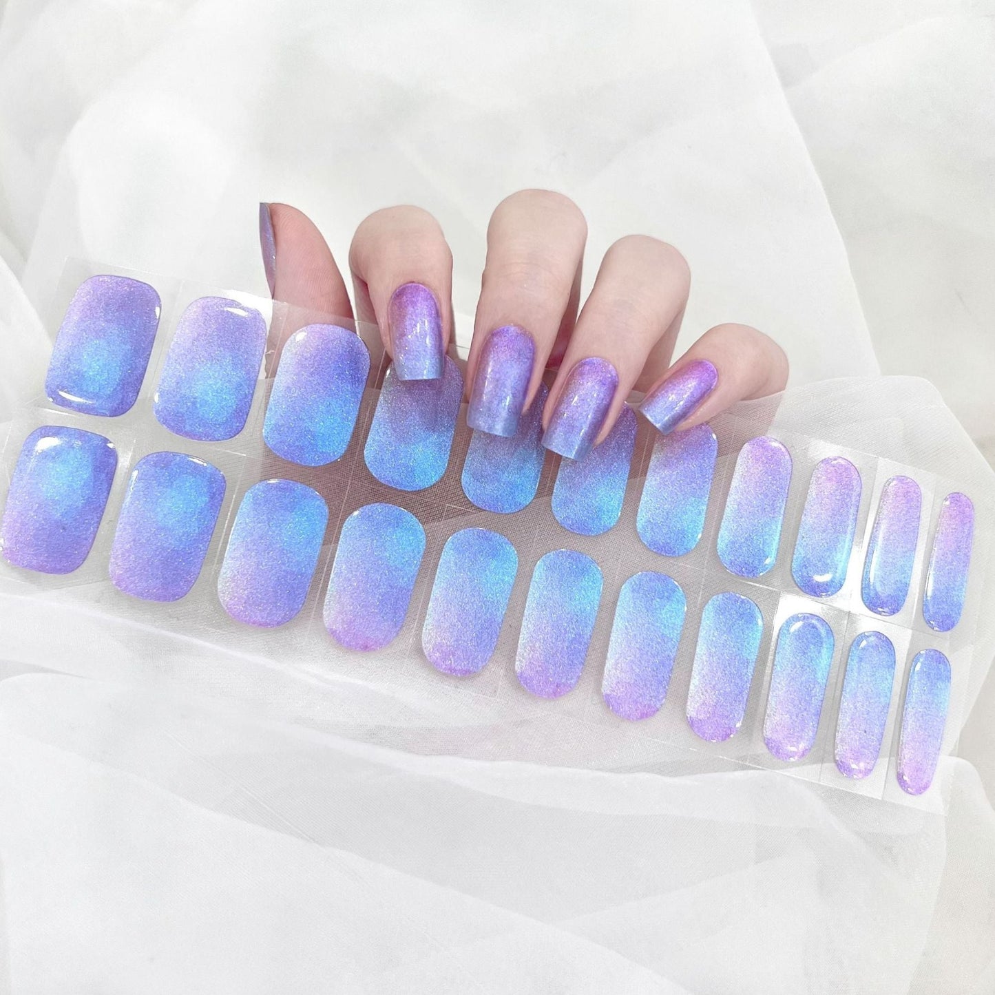 Semicured UV gel nail sticker kit UVG60030