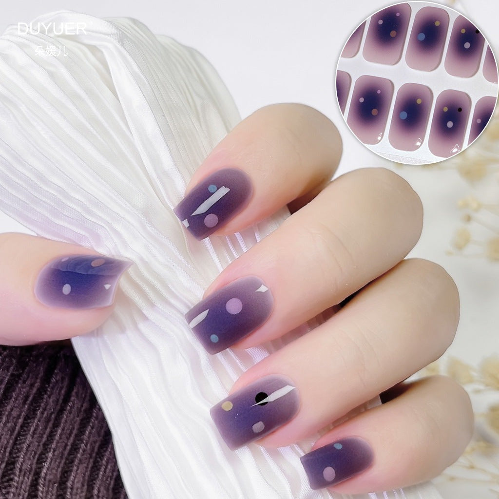 Semicured UV gel nail sticker kit ES-39