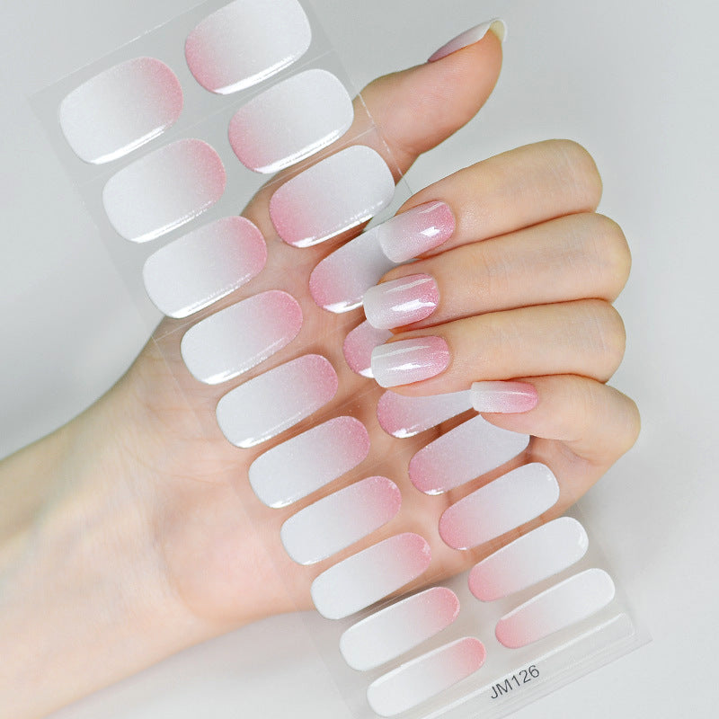 Semicured UV gel nail sticker kit JM126