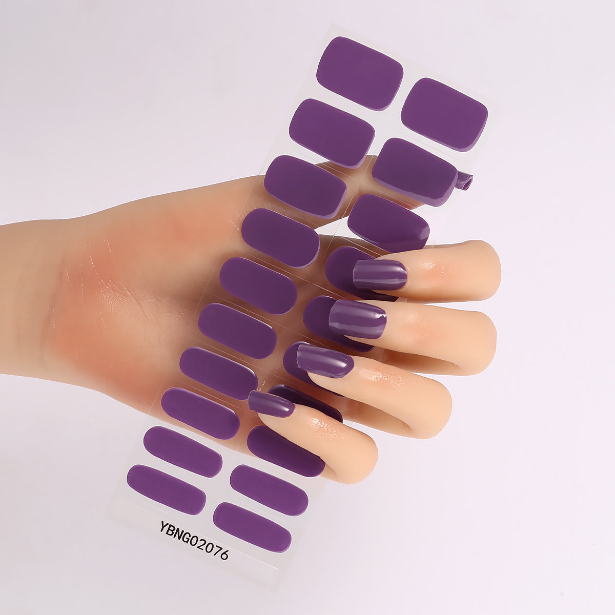 Semicured UV gel nail sticker kit