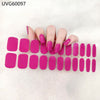 UV gel nail sticker semi-cured