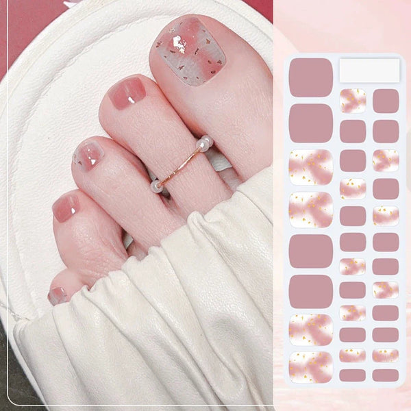 Rayures de vernis gel pour pédicure FF005