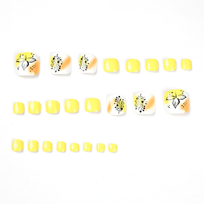 Press On Toe nails Set 24pcs/set JP1651