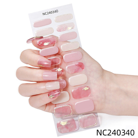 Semicured UV gel nail sticker kit NC240340