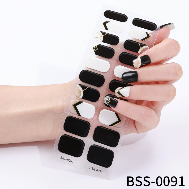 Semi-cured gel nail stickersBSS-0091