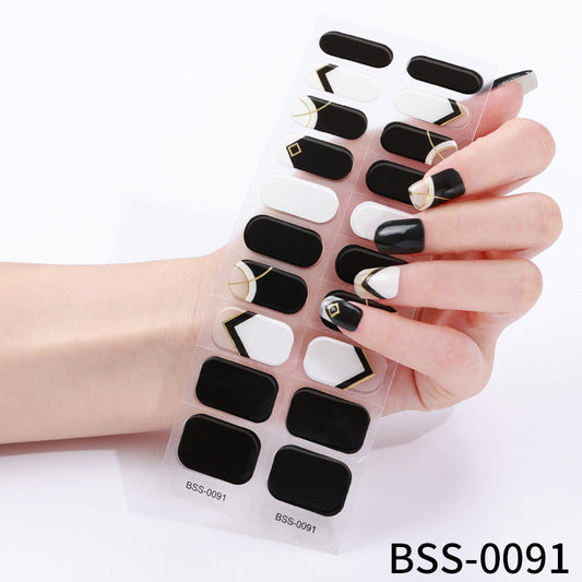 Semi-cured gel nail stickersBSS-0091