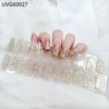 UV gel nail sticker semi-cured