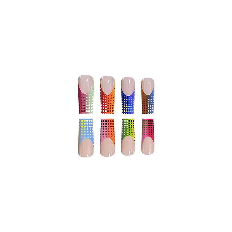 Gradient French Dot Nail