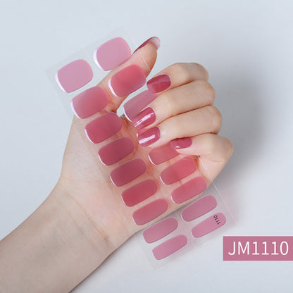 Semicured UV gel nail sticker kit