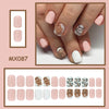 Cute gingerbread man manicure