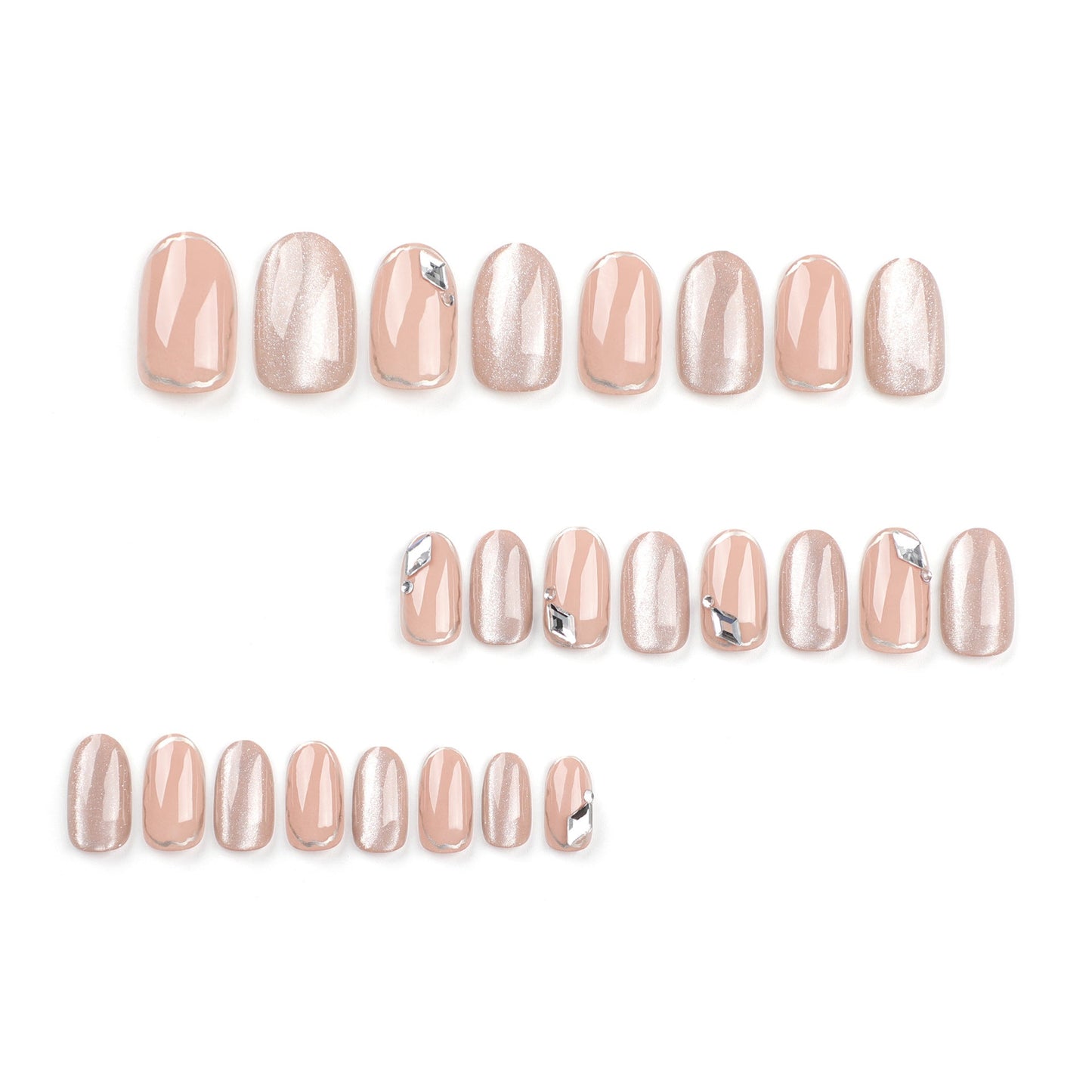 24pcs/Set Press On Nails GN003