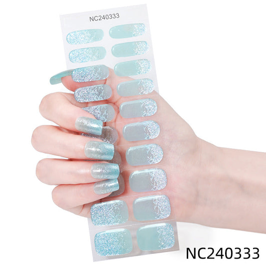 Semicured UV gel nail sticker kit NC240333