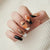 Halloween Pumpkin Bat Black French