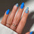 30 pcs Blue flowers