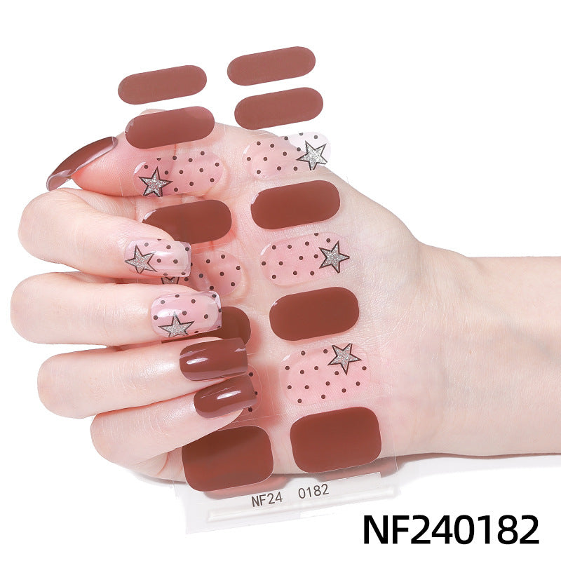 Semicured UV gel nail sticker kit NF240182