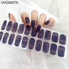 UV gel nail sticker semi-cured