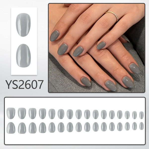 Gris clair brillant 32 pièces