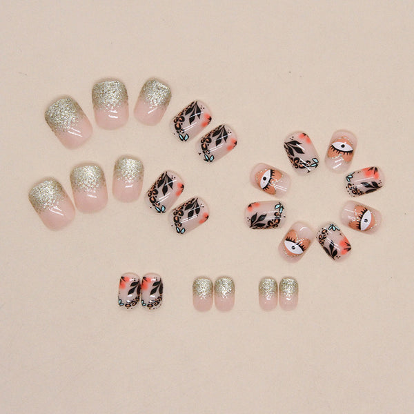 24pcs-set-press-on-nails W727