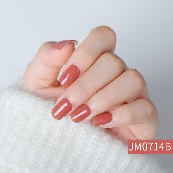 Semicured UV gel nail sticker kit