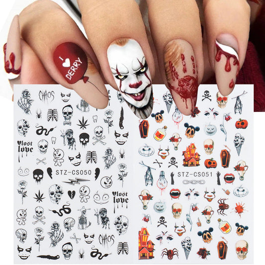 Nails Art Stickers 3D Self-Adhesive Nails Decals