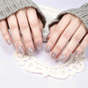 26 finger solid color cat eye no-bake manicure sticker