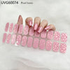 UV gel nail sticker semi-cured
