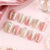 30 pieces of pink rose gilt