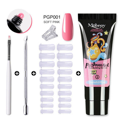 Nail enhancement crystal extender kit