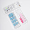 32 Pcs Aurora fine flash short almond manicure