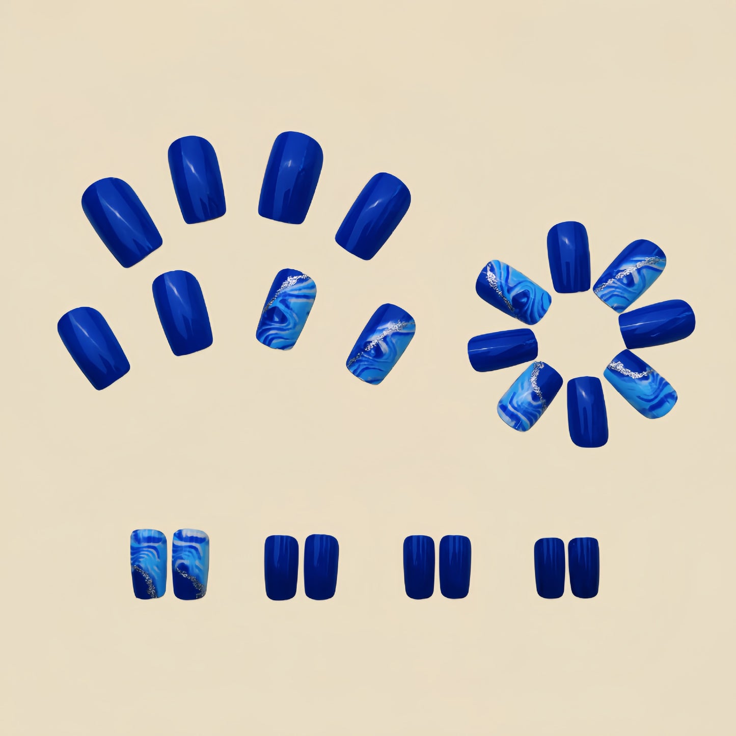24pcs/Set Press On Nails