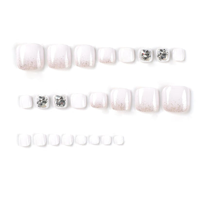 Press On Toe nails Set 24pcs/set JP2432