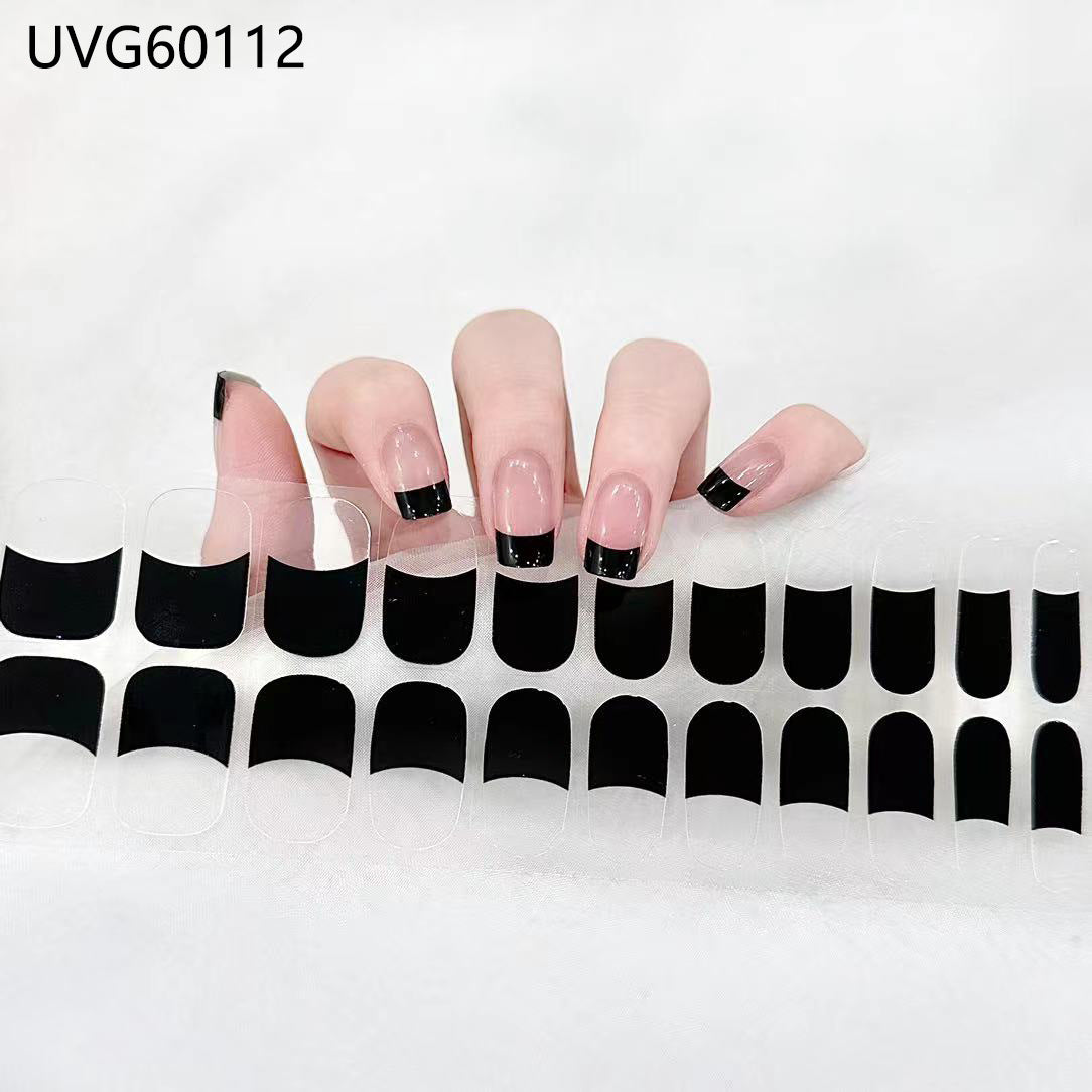 Semicured UV gel nail sticker kit UVG60112