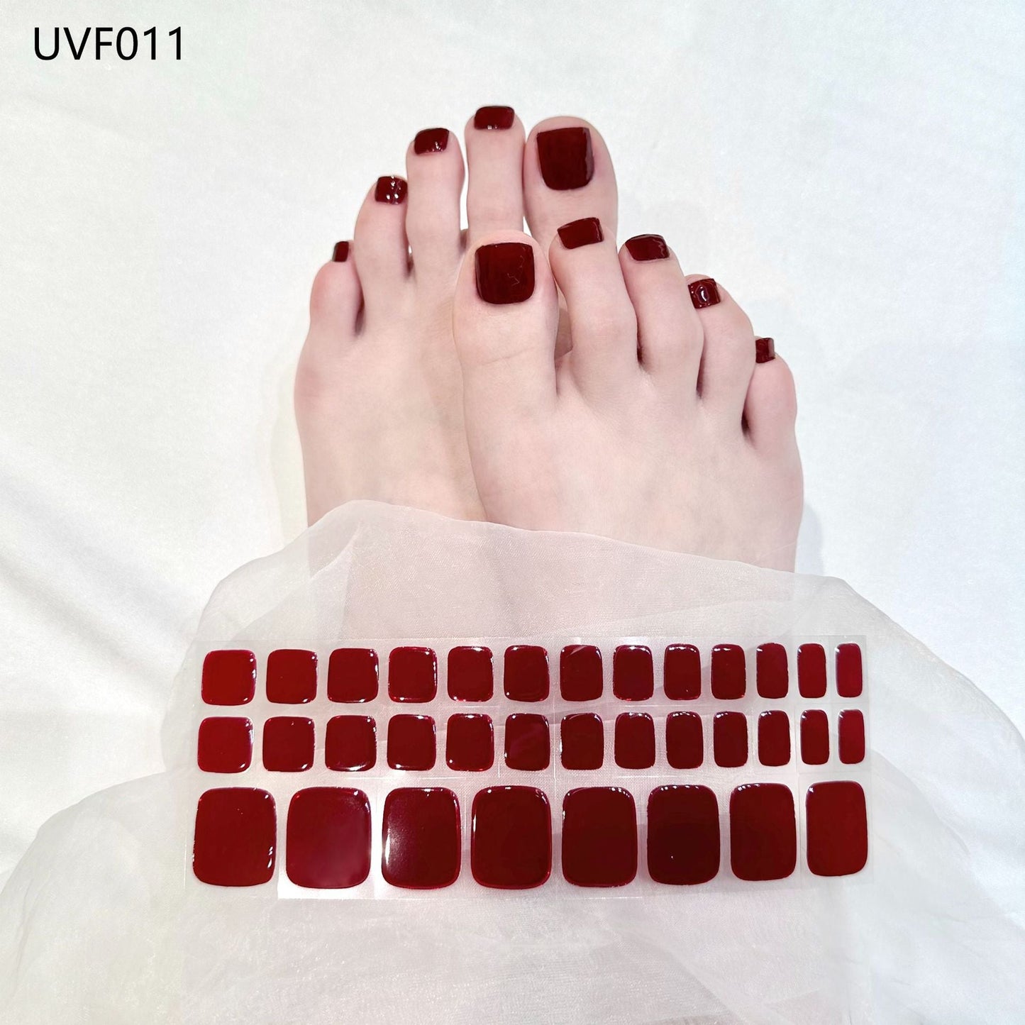 Pedicure Gel Nail Strips UVF011