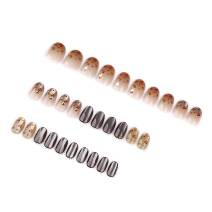 24pcs/Set Press On Nails GN043