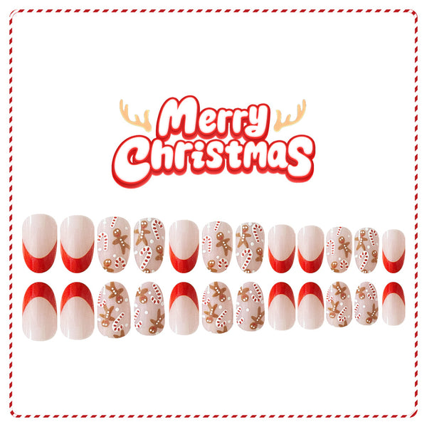 24pcs/Set Press On Nails JB931