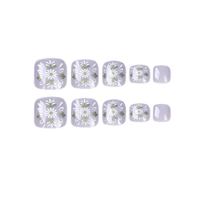 Press On Toe nails Set 24pcs/set JP1643