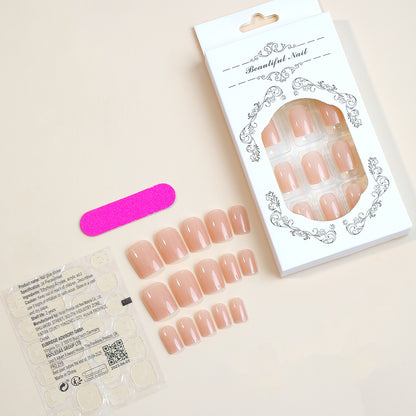 Solid skin tone nail art