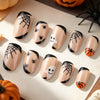 Bat manicure spider web spider halloween