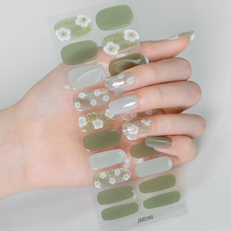 Semicured UV gel nail sticker kit JM096