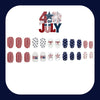 Independence Day manicure flag