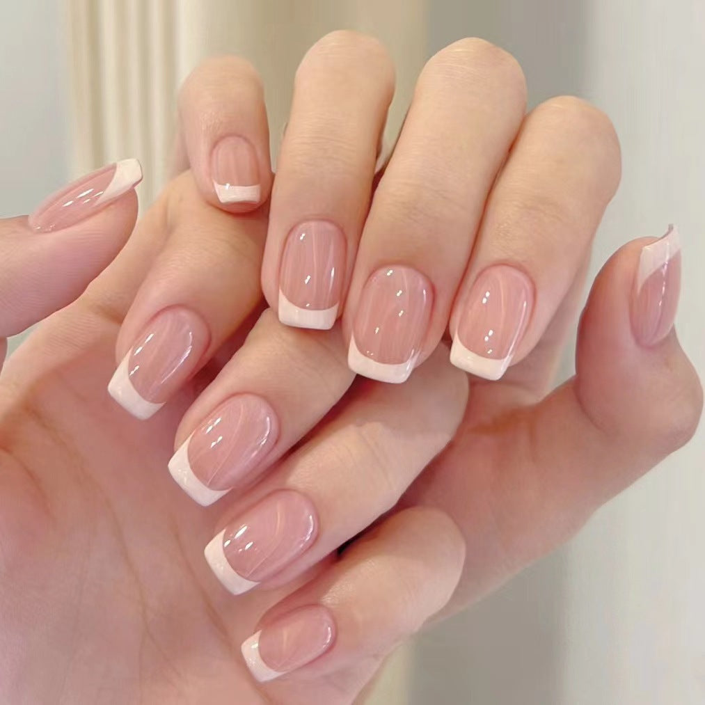 French tip fake nail