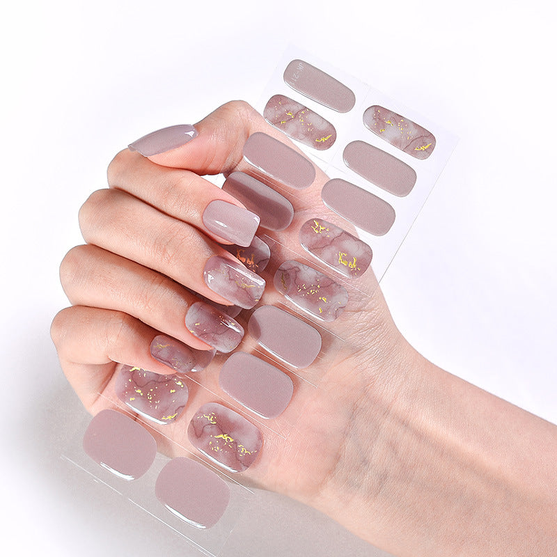 Semicured UV gel nail sticker kit JK211